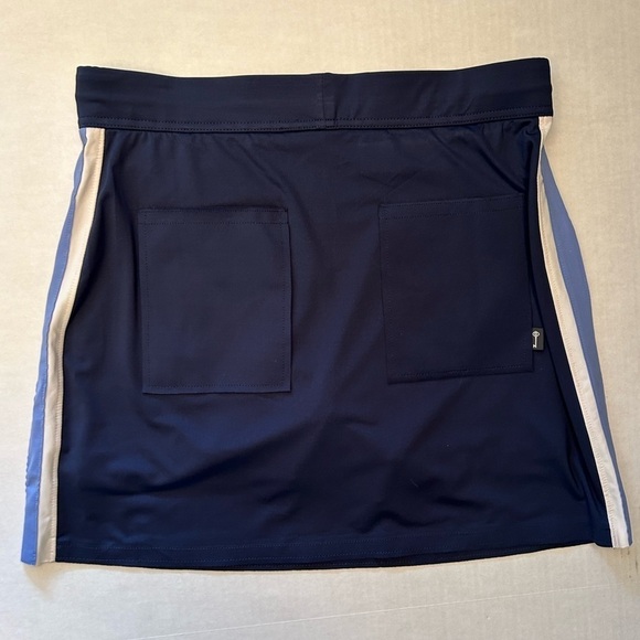 Belyn Key Mia Golf Navy blue skort w/piped side panel & built in short Sz-S T6 - Picture 7 of 14